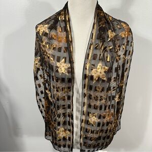 Elegant Fall Animal Print Scarf